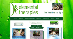 Desktop Screenshot of elementaltherapies.ca